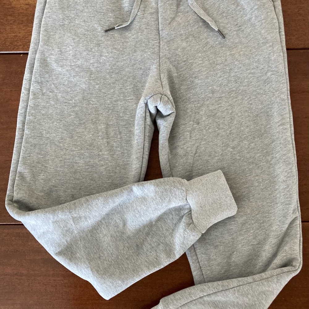 Yeo Kou Gray Faux Fur Lined Sweatpants Size S
